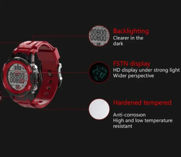 Lenovo C2 Smart Watch, Red (2)