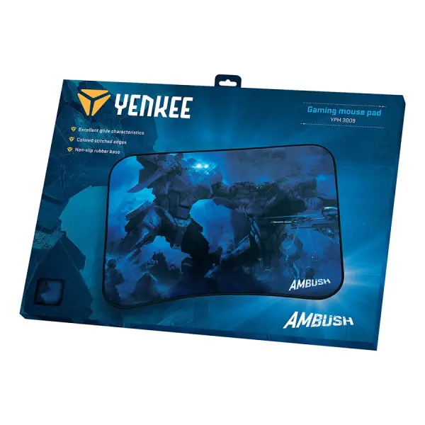 Yenkee YPM 3009 Ambush, podloga za misa, gaming, 3D black-blue