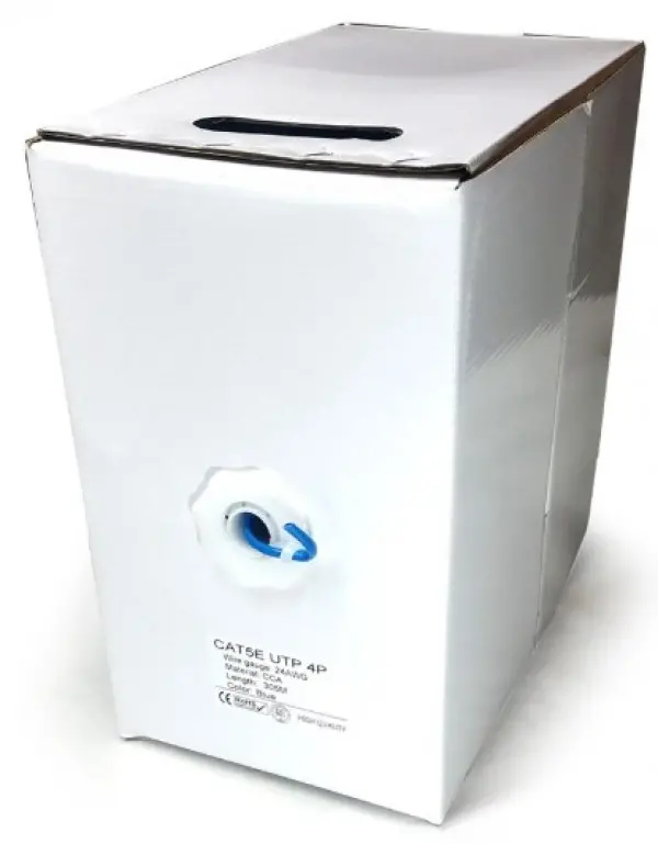UPC-5004Bor-Solid OEM UTP cat.5e indoor solid CCA kotur, 305m Blue