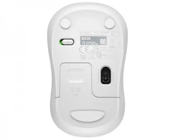 LOGITECH M220 Silent Wireless beli miš