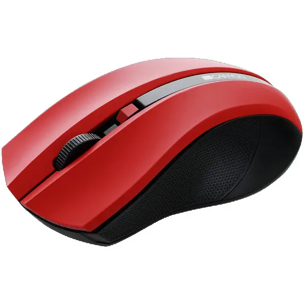 CANYON MW-5 2.4GHz wireless Optical Mouse with 4 buttons, DPI 80012001600, Red, 122*69*40mm, 0.067kg ( CNE-CMSW05R ) 