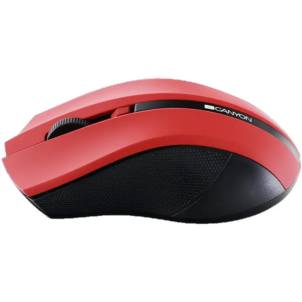 CANYON MW-5 2.4GHz wireless Optical Mouse with 4 buttons, DPI 80012001600, Red, 122*69*40mm, 0.067kg ( CNE-CMSW05R ) 