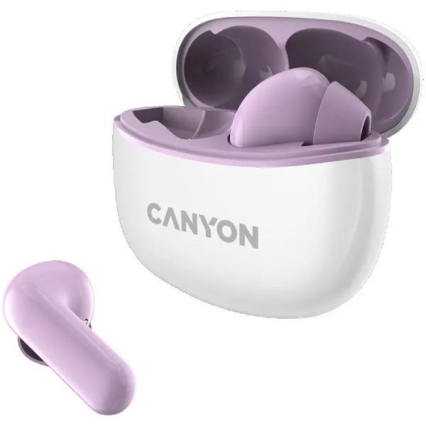 Canyon TWS-5 Bluetooth headset, with microphone, BT V5.3 JL 6983D4, Frequence Response:20Hz-20kHz, battery EarBud 40mAh*2+Charging Case 500