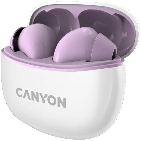 Canyon TWS-5 Bluetooth headset, with microphone, BT V5.3 JL 6983D4, Frequence Response:20Hz-20kHz, battery EarBud 40mAh*2+Charging Case 500