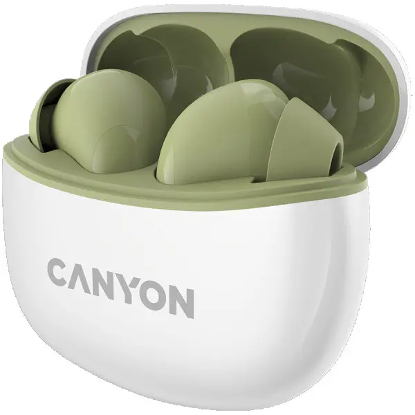 Canyon TWS-5 Bluetooth headset, with microphone, BT V5.3 JL 6983D4, Frequence Response:20Hz-20kHz, battery EarBud 40mAh*2+Charging Case 500 (2)