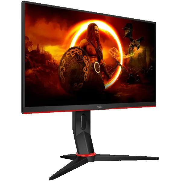 AOC Monitor LED 24G2SUBK Gaming VA 23.8 Adaptive Sync 1920x1080 at 165Hz, 1ms,