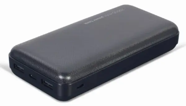 PB20-02 Gembird Power bank 20000mAh 2xUSB, LED