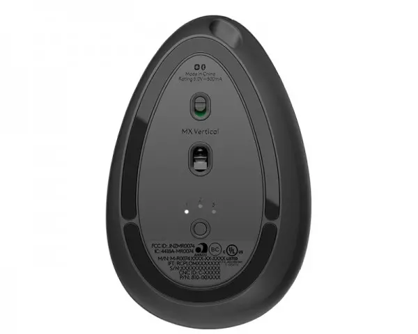 LOGITECH MX Vertical Advanced Ergonomic Wireless miš Graphite