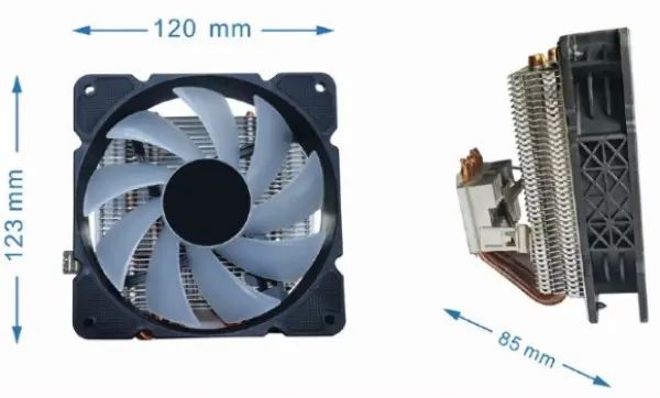 CPU-HURACAN-ARGB-X140 Gembird  UNI kuler 100W 120mm.Fan +/-1600rpm 26dBa LGA 775/115x/1200/AMD