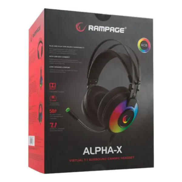 Slušalice sa mikrofonom Rampage Alpha-X SN-RW66 7.1 rgb