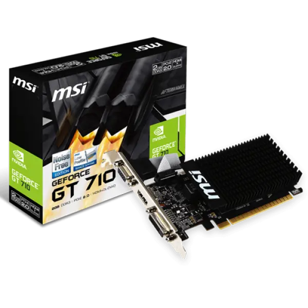 SVGA PCIE MSI GT710 2GD3H LP 64bit HDMIDVIVGA
