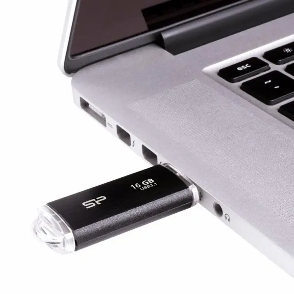 16GB USB Flash Drive 3.0, Blaze B02, BLACK ( SP016GBUF3B02V1K ) 