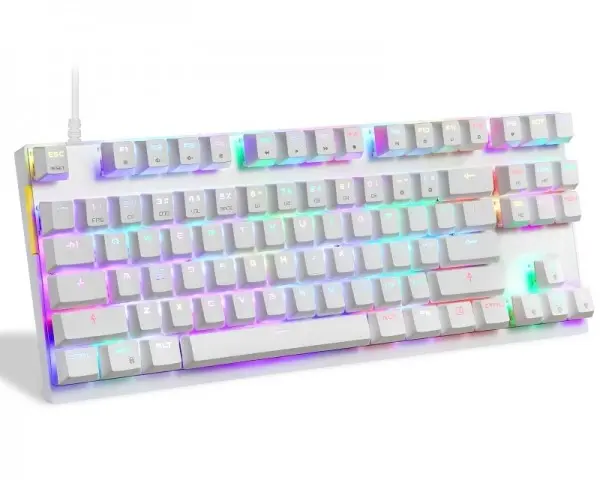 MOTOSPEED K82 mehanička bela tastatura crveni prekidač