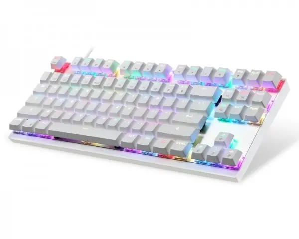 MOTOSPEED K82 mehanička bela tastatura crveni prekidač
