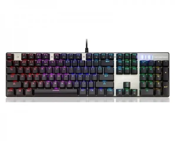 MOTOSPEED CK104 RGB mehanička crna tastatura plavi prekidači