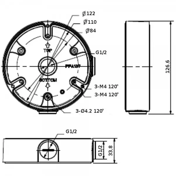 Dahua nosac PFA137 vodootporna dozna