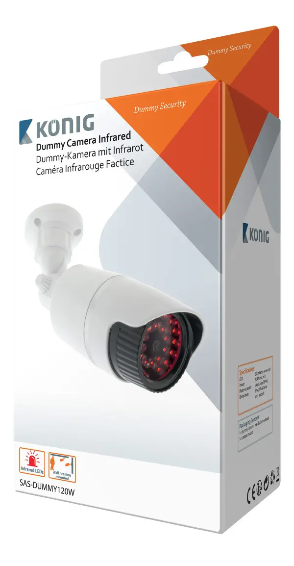 SAS-DUMMY120W Bullet Dummy Camera IP44 White
