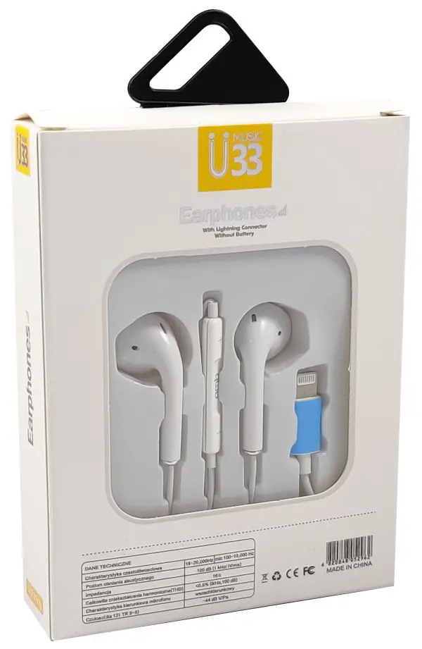 BHP-U33 Gembird MP3 slusalice sa mikrofonom + volume kontrol (1xLightning 8-pin) ANC