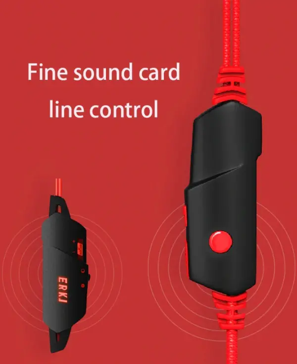 Lenovo HS-10 Surround 7.1 Gaming Headset, Red