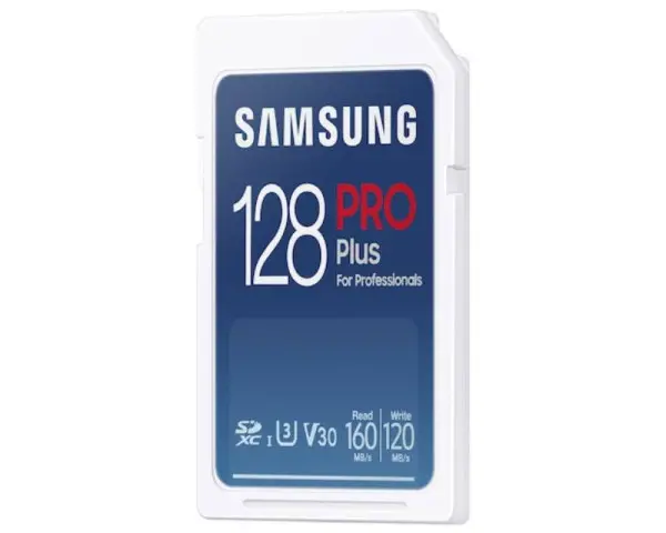 SAMSUNG PRO PLUS Full Size SDXC 128GB U3 + Card Reader MB-SD128KB