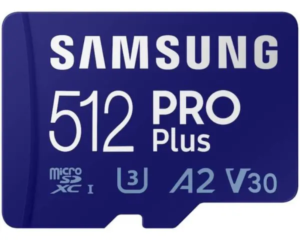 SAMSUNG PRO PLUS MicroSDXC 512GB U3 + SD Adapter MB-MD512KA
