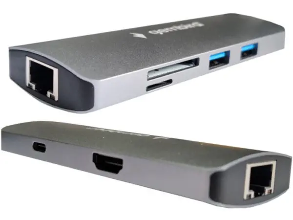Docking station Gembird A-CM-COMBO7-03 USB-C - USBHDMILANSD