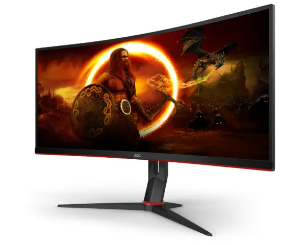 AOC 34'' CU34G2XBK WQHD WLED Gaming zakrivljeni monitor