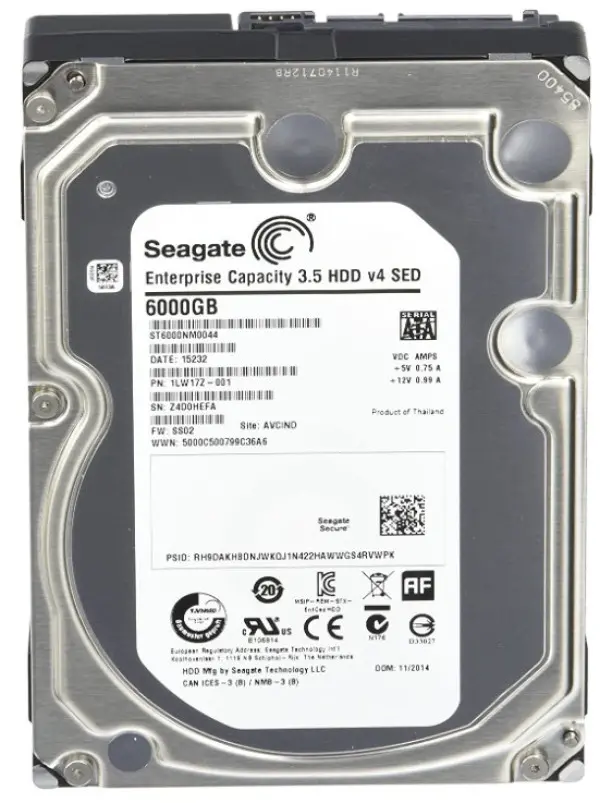 HDD 3.5 * 6TB ST6000NM0044 Seagate enterprise  7200RPM 128MB SATA3 (7359)