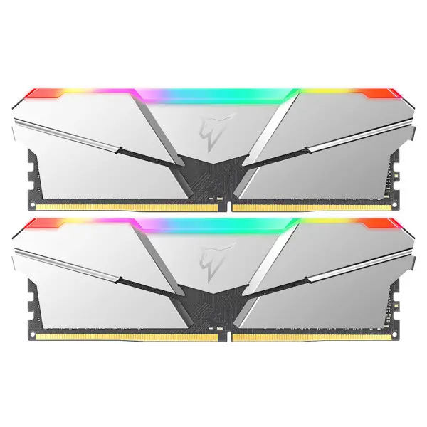 RAM DDR4 16GB 3600MHz (2x8GB) Netac Shadow RGB C18 Silver NTSRD4P36DP-16SC