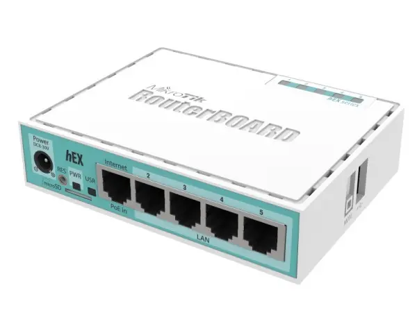 MikroTik RB750Gr3 hEX ruter sa 5 x Gigabit LAN / WAN portova 10/100/1000Mb/s + U