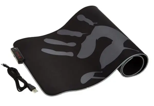 A4-MP80N A4Tech Bloody, Gejmerska podloga za misa od gume, 310x800mm, 4mm RGB LED svetlo