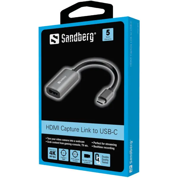 Adapter Sandberg Capture HDMIF - USB-CM 136-36
