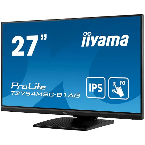IIYAMA Multiboard T2754MSC-B1AG 27'' PCAP 10P Touch, Anti Glare coating, 1920x1080, IPS-panel, Slim Bezel, Speakers, VGA, HDMI, Double Hinge