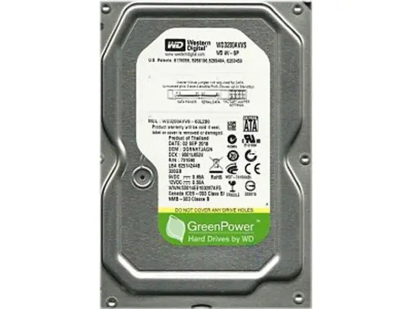 HDD 3.5\'' ** 320GB WD3200AVVS WD AV-GP GREEN 5400RPM 8MB SATA