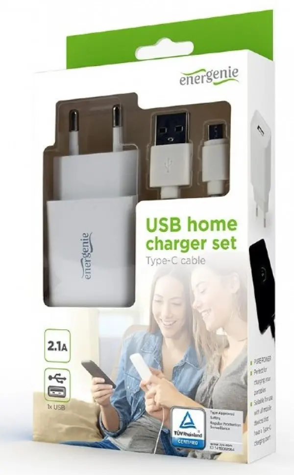 EG-UCSET-C-MX BELI Gembird punjac za telefone i tablete 5V/2.1A USB Type-C USB kabl 1M
