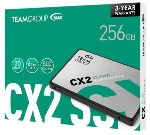 TeamGroup 2.5\'' 256GB SSD SATA3 CX2 7mm 520/430 MB/s T253X6256G0C101
