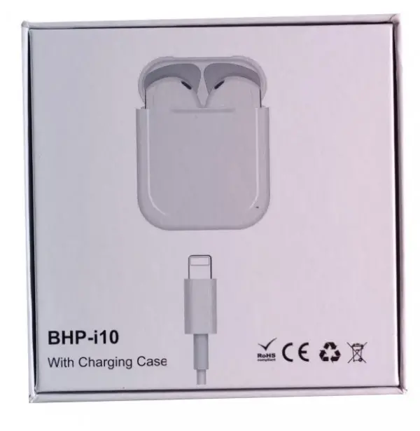 BHP-i10 * Gembird bluetooth V5.0 slusalice TWS, auto pairing,16ohm, sirl voice assist, touch(1699)