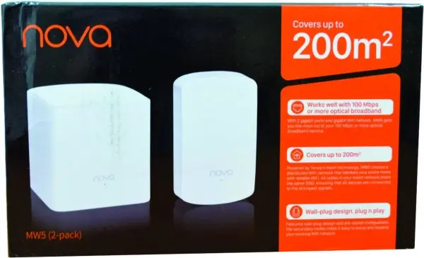 Tenda MW5 (2 pack) AC1200 dual band 2.4+5GHz distribution mesh WiFi system 200m2