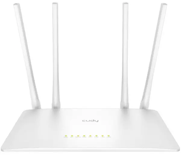 Cudy WR1200 AC1200 Dual Band 2.4+5Ghz MESH Wi-Fi Router 1W/4LAN 10/100Mbps, 4x5dBi, GUEST/WPS/DDNS