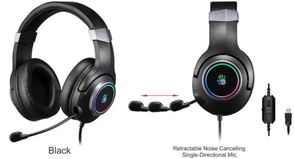 A4-G350 A4Tech Bloody gejmerske slusalice sa mikrofonom, 7.1 SURROUND, 50mm/16ohm, color LED, USB