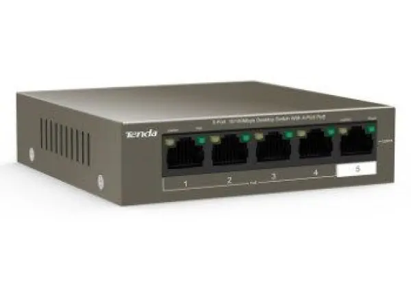 Tenda TEF1105P-4-63 * LAN 5-Port 10/100 POE Switch RJ45 ports (2660) fo