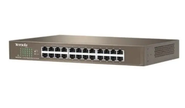 Tenda TEG1024D LAN 24-Port 10/100/1000M Base-T Ethernet ports (MDI/MDIX) Desk/rack mount(alt=G1024D)