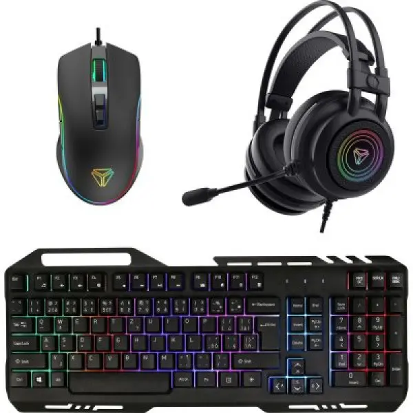 Tast+Mis+Slusalice USB Yenkee YGS 01 Set Gaming  Black