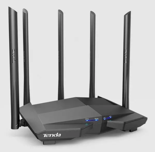 Tenda AC11 AC1200 wireless dual band ruter 2.4+5GHz, 1W/3L, Gbit, 1Ghz cpu 128mb, 5x6dBi 12V/1A