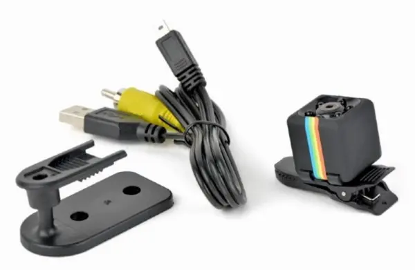 BCAM-01 HD body kamera +mikrofon (webcam/Skype video calls) HD1080p 22x22x22mm FO