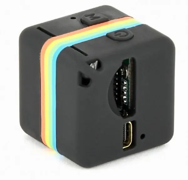 BCAM-01 HD body kamera +mikrofon (webcam/Skype video calls) HD1080p 22x22x22mm FO