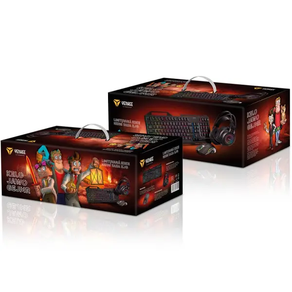 Tast+Mis+Slusalice USB Yenkee YGS KJG Gaming Set 