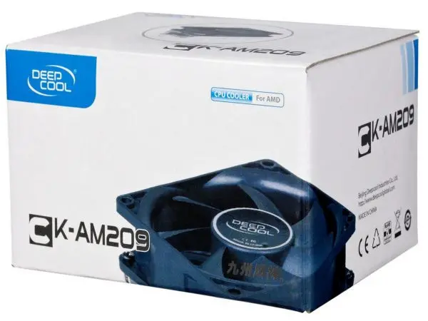 DeepCool CK-AM209 AMD socket CPU kuler 65W 80mm.Fan 2500rpm 32CFM 28dB RYZEN/FM2/AM4/AM2+/940/754