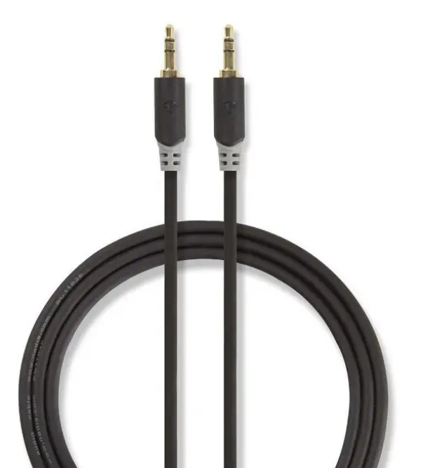 CABP22000AT10 Stereo Audio Cable, 3.5 mm Male - 3.5mm Male, 1.0m