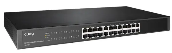 Cudy GS1024 24-Port 10/100/1000M Switch, 24 x Gbit  RJ45 port, rackmount (alt. Teg1024d)